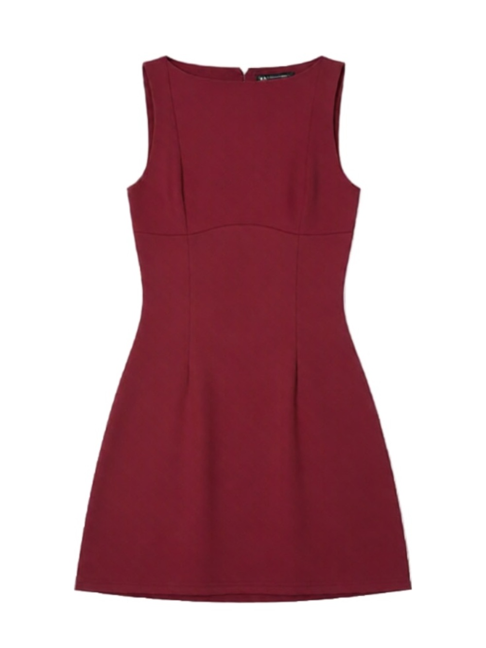 Classic Red Sleeveless A-Line Dress